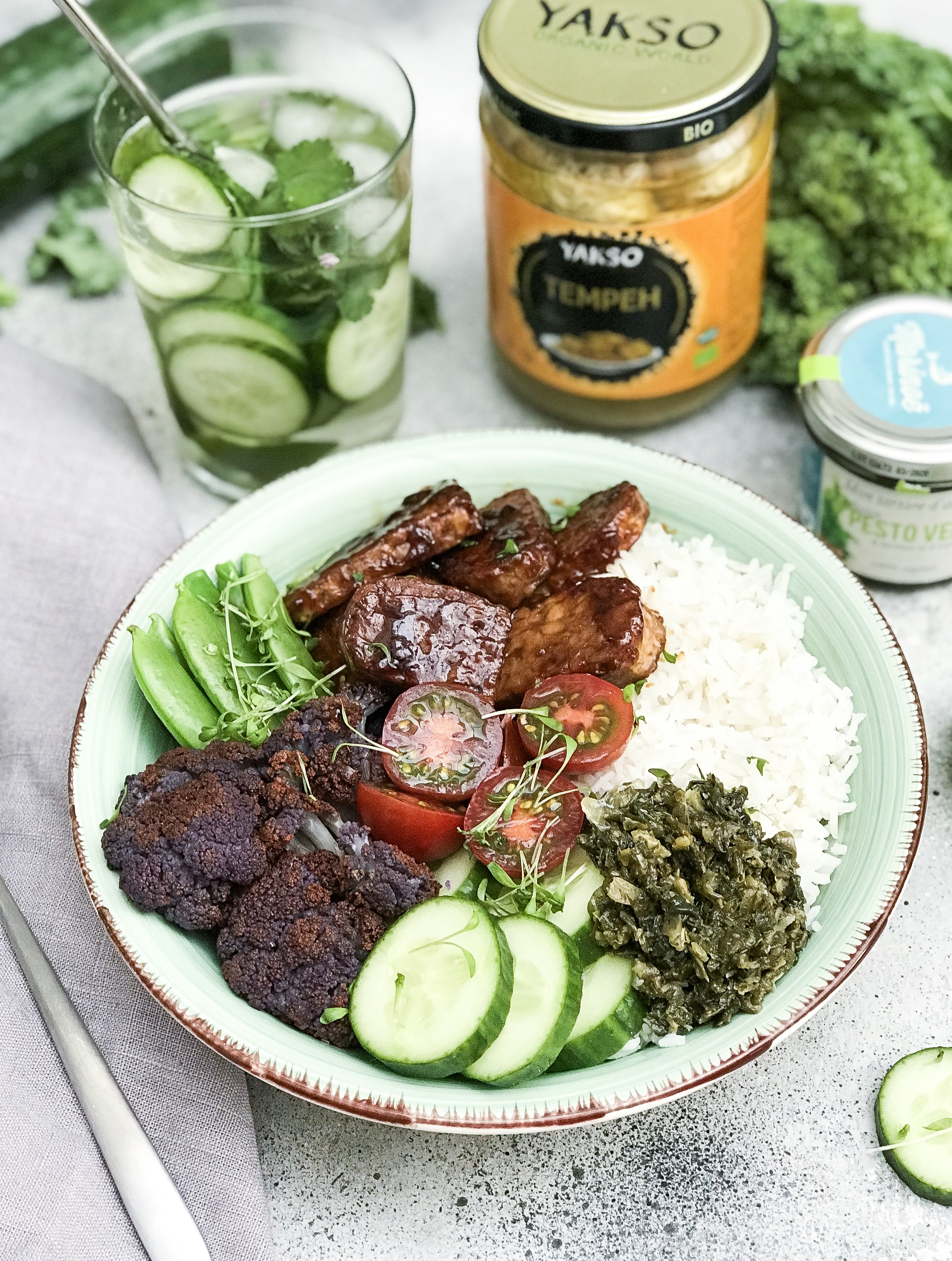 Tempeh riz chou-fleur